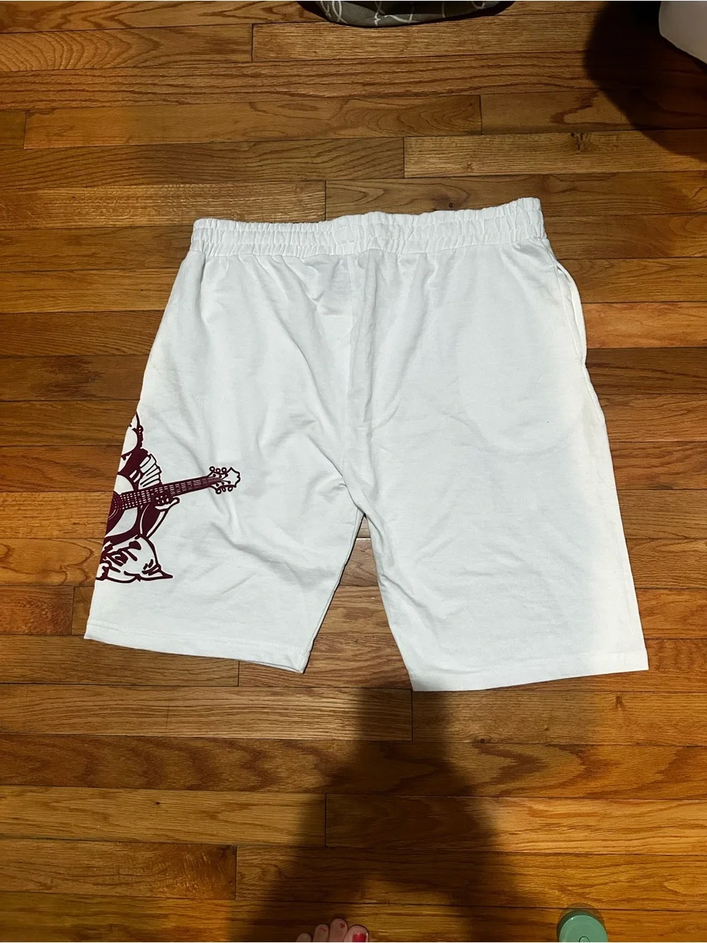 NWT True Religion Men’s Loungewear White Elastic Waist Buddha Logo L